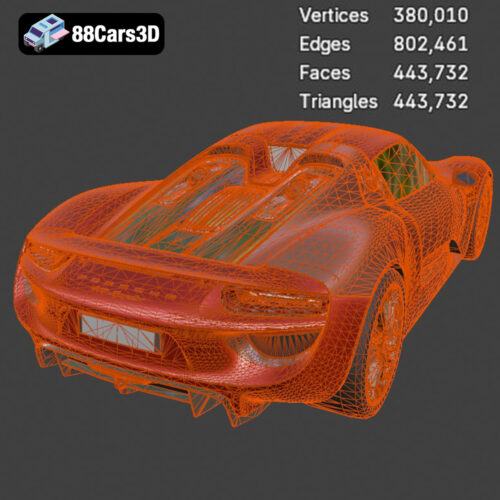 Porsche_918_Spyder_With_Detachable-008 Porsche 918 Spyder (With Detachable Roof) 3D Model