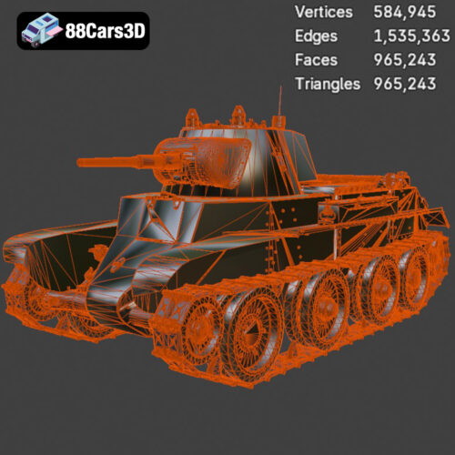 Heavy Armored Tank 3D Model 3D Printable STL