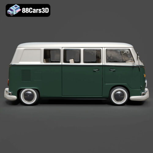 Volkswagen Bus-002 Volkswagen Bus 3D Model