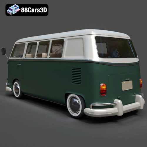 Volkswagen Bus-003 Volkswagen Bus 3D Model