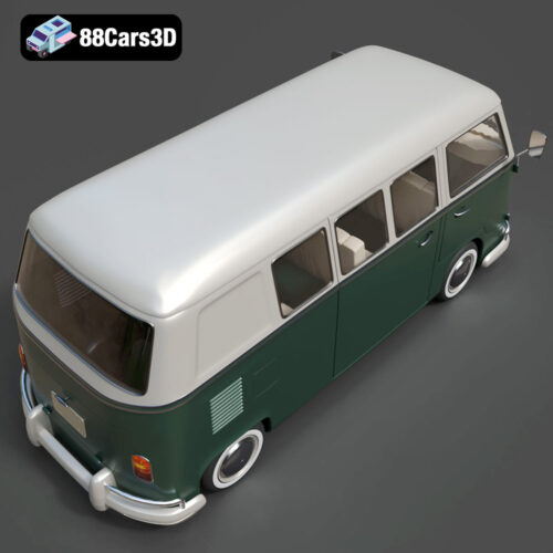 Volkswagen Bus-004 Volkswagen Bus 3D Model