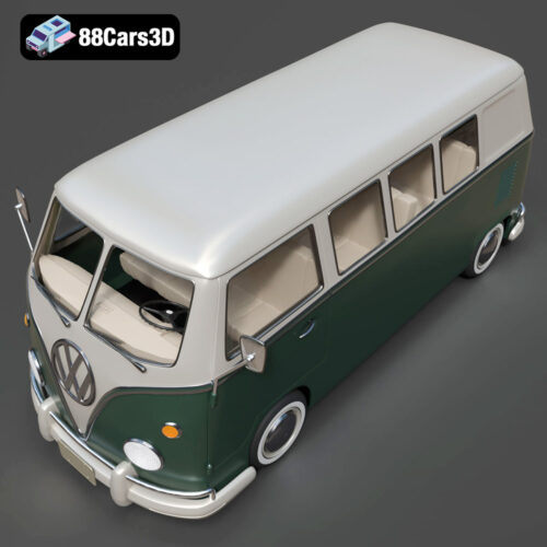 Volkswagen Bus-006 Volkswagen Bus 3D Model