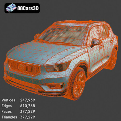Volvo XC40 Recharge (2020) 3D Model 3D