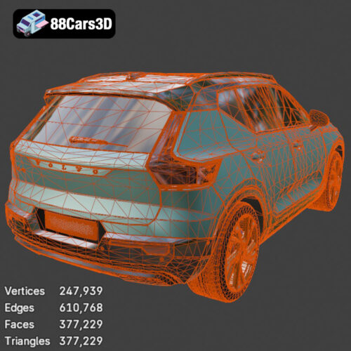 Volvo XC40 Recharge (2020) 3D Model 3D