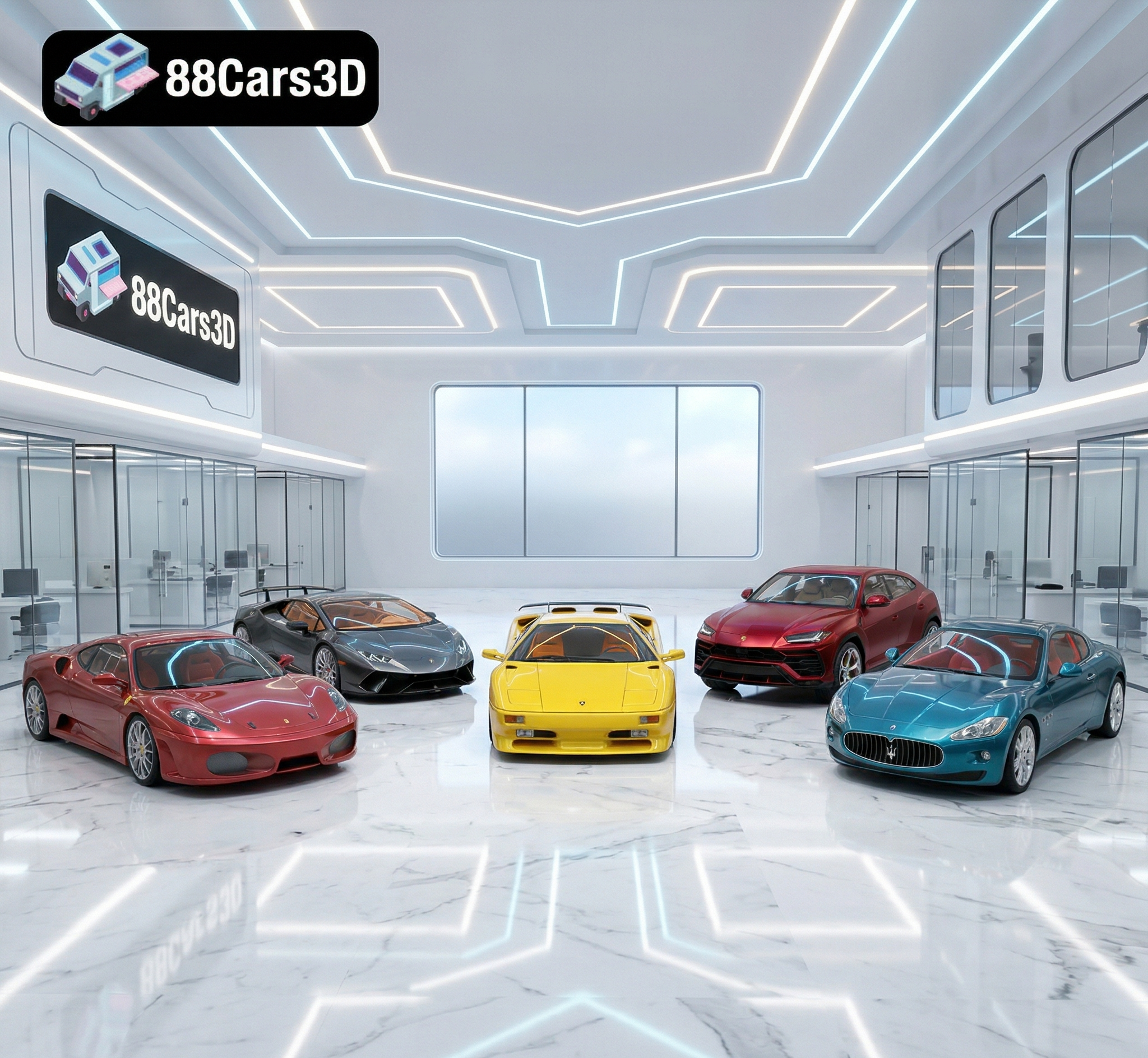 The Italian Legends Bundle  5 Ultimate Supercar 3D Models STL  Optimized