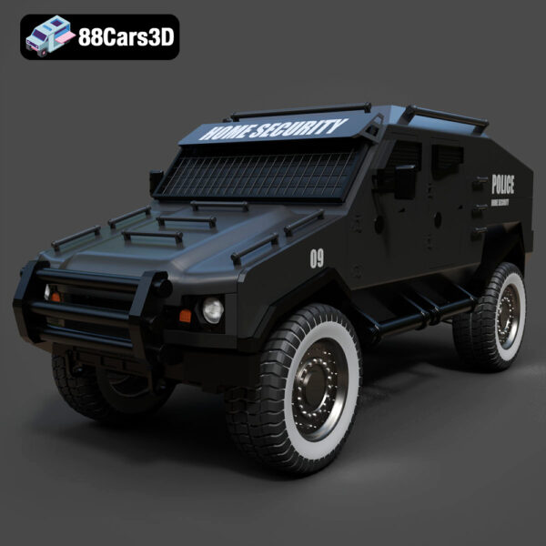 Armoured Vehicle 001 3D Model