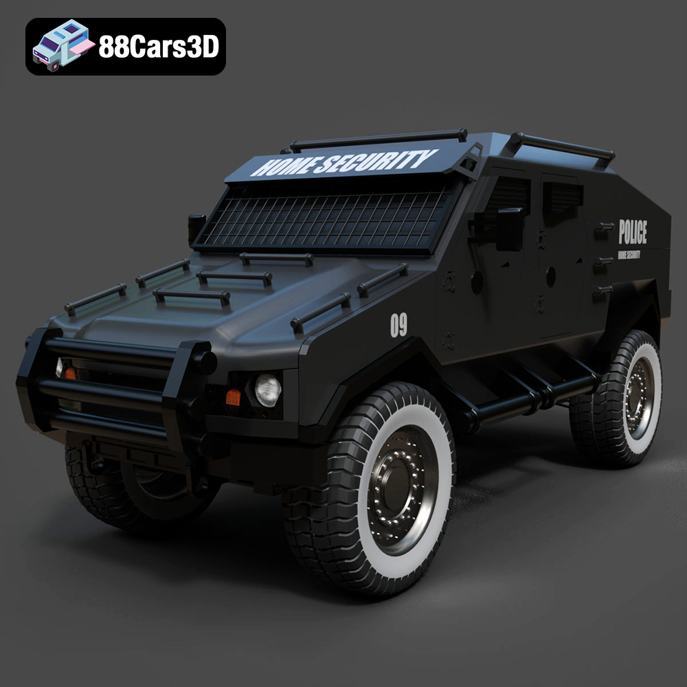 Armoured Vehicle 001 3D Model