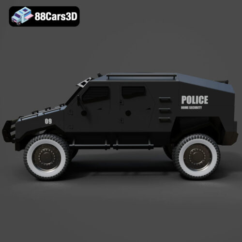 Armoured Vehicle 001 3D Model