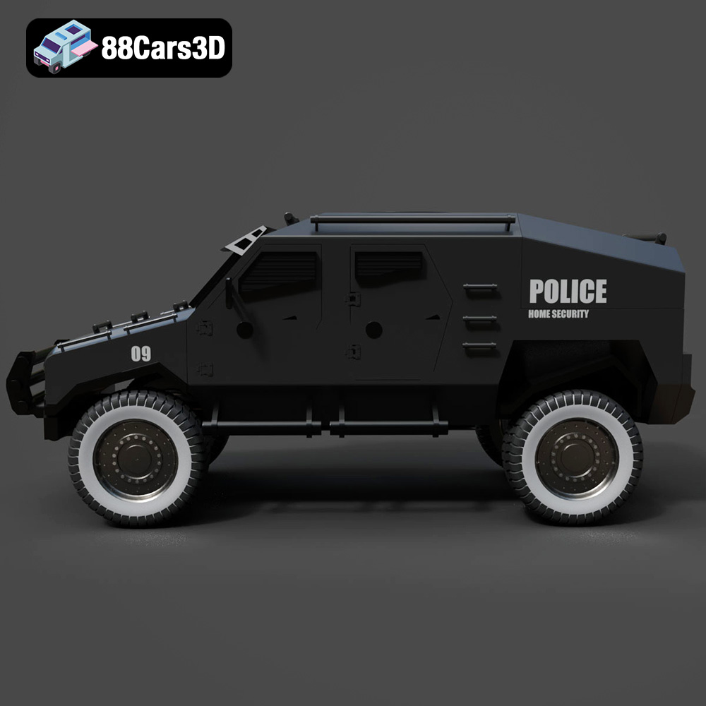 Armoured Vehicle 001 3D Model