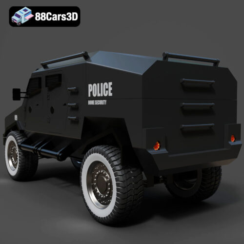 Armoured Vehicle 001 3D Model