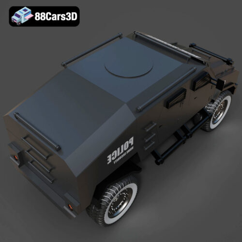 Armoured Vehicle 001 3D Model