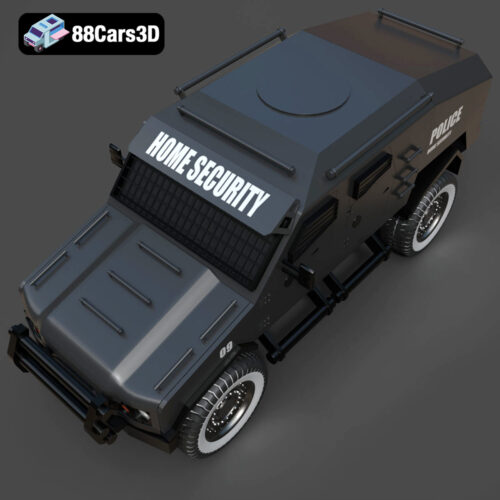Armoured Vehicle 001 3D Model