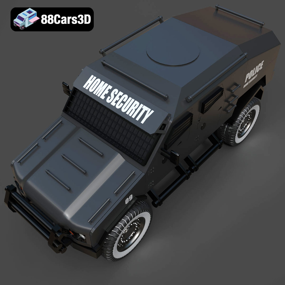 Armoured Vehicle 001 3D Model