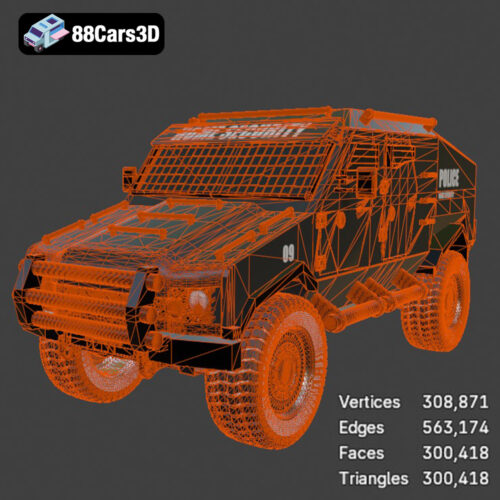 Armoured Vehicle 001 3D Model