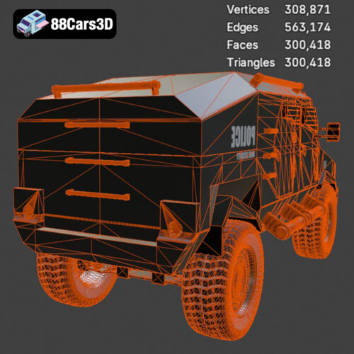 Armoured Vehicle 001 3D Model