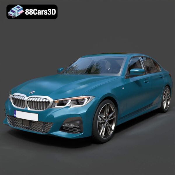BMW 3 Series M-Sport Sedan 2019 3D Model