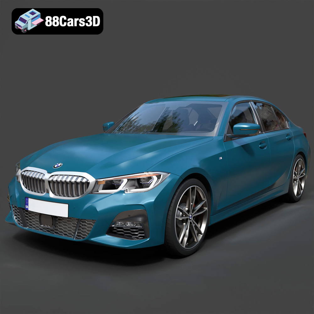 BMW 3 Series M-Sport Sedan 2019 3D Model