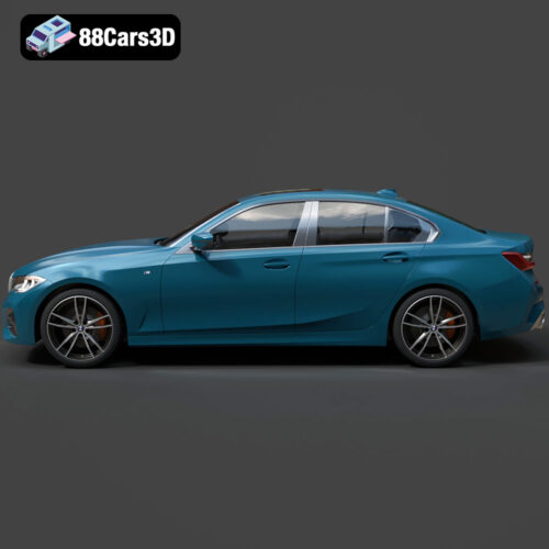 BMW 3 Series M-Sport Sedan 2019 3D Model