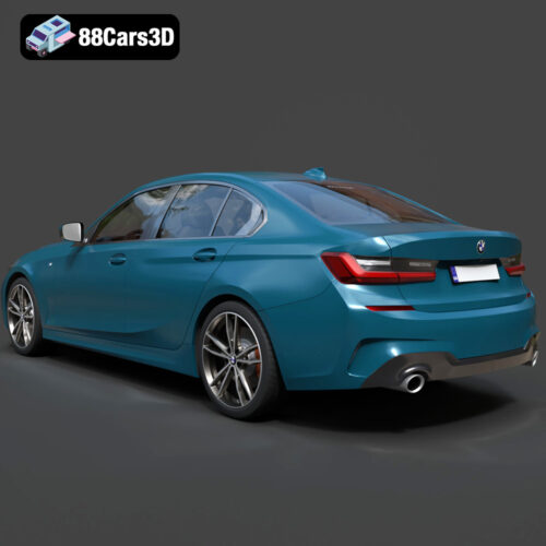 BMW 3 Series M-Sport Sedan 2019 3D Model
