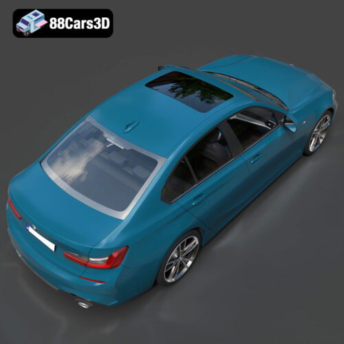 BMW 3 Series M-Sport Sedan 2019 3D Model