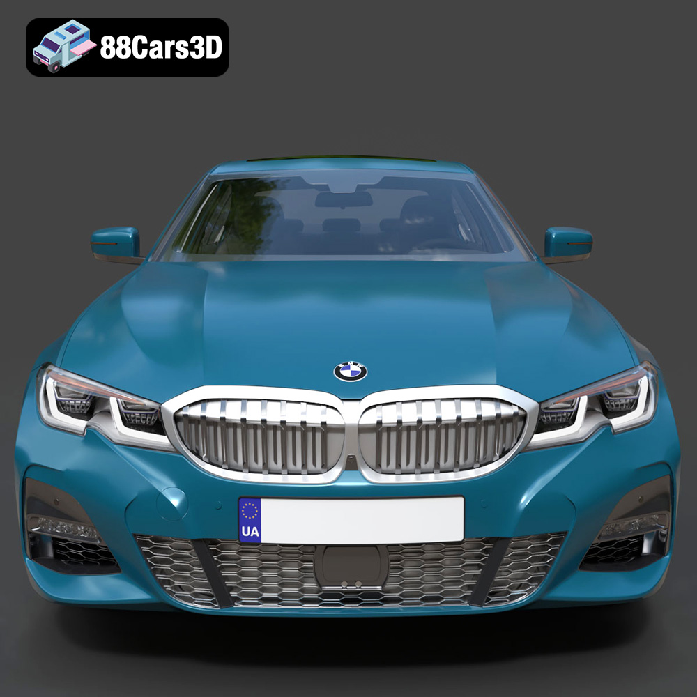BMW 3 Series M-Sport Sedan 2019 3D Model