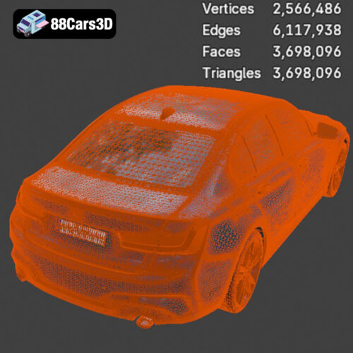 BMW 3 Series M-Sport Sedan 2019 3D Model