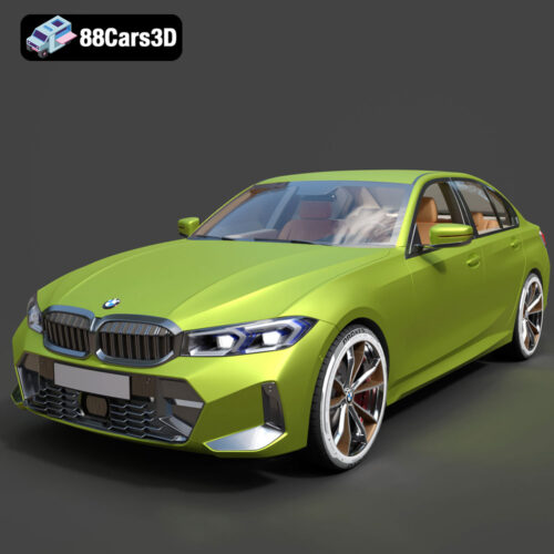 BMW 3er Limousine 2022-001 BMW 3 Series Limousine 2022 Ultra High-Poly 3D Model