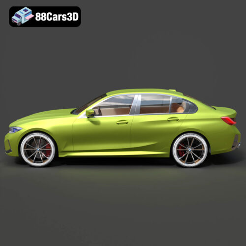 BMW 3er Limousine 2022-002 BMW 3 Series Limousine 2022 Ultra High-Poly 3D Model