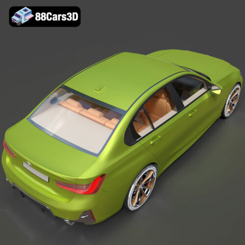 BMW 3er Limousine 2022-004 BMW 3 Series Limousine 2022 Ultra High-Poly 3D Model