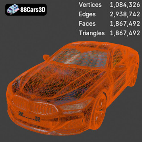 BMW 8 Series M850i Coupe 2019 3D Model