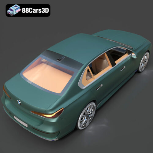BMW i7 xDrive60 2023 Ultra High-Poly 3D Model