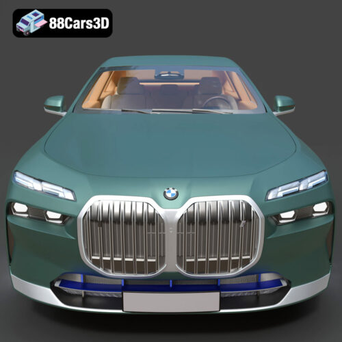 BMW i7 xDrive60 2023 Ultra High-Poly 3D Model