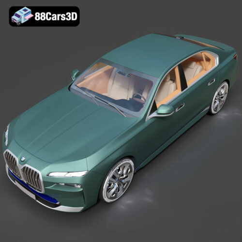 BMW i7 xDrive60 2023 Ultra High-Poly 3D Model