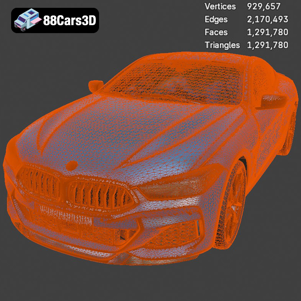 BMW 8-Series M850i G15 Coupe 2019 3D Model
