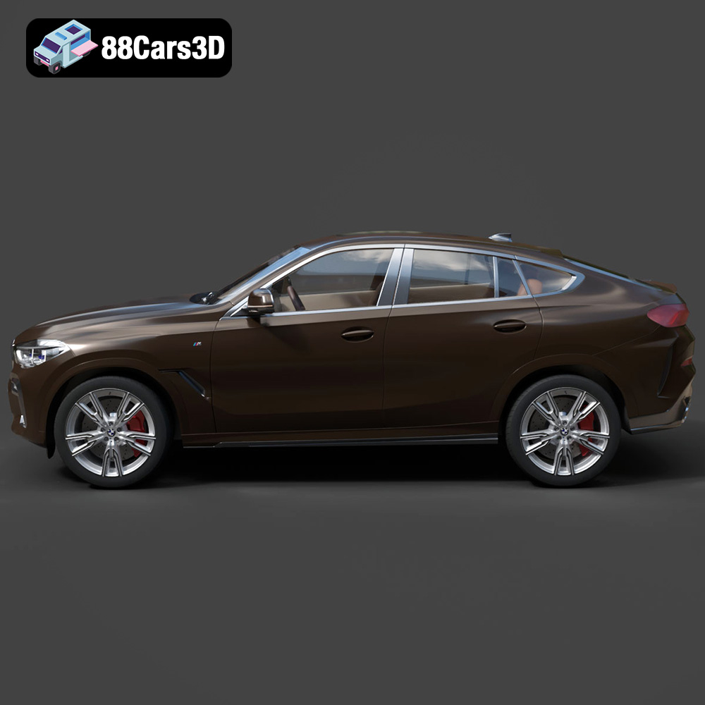 BMW X6 (Mk3) (G06) M Sport 2020 3D Model
