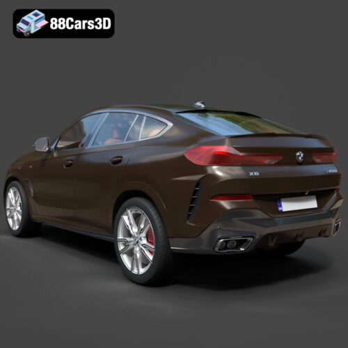 BMW X6 (Mk3) (G06) M Sport 2020 3D Model
