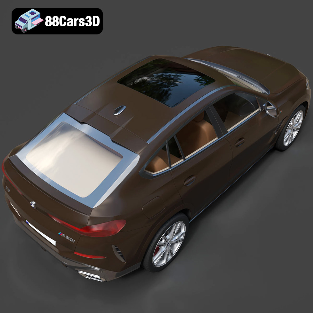 BMW X6 (Mk3) (G06) M Sport 2020 3D Model