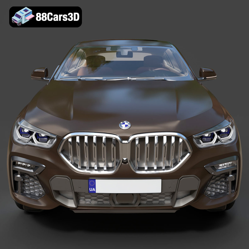 BMW X6 (Mk3) (G06) M Sport 2020 3D Model