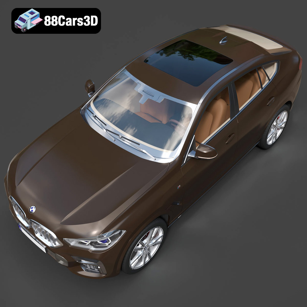 BMW X6 (Mk3) (G06) M Sport 2020 3D Model