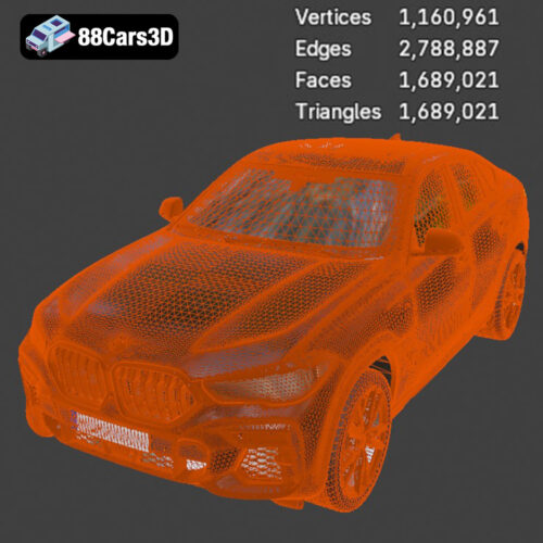 BMW X6 (Mk3) (G06) M Sport 2020 3D Model