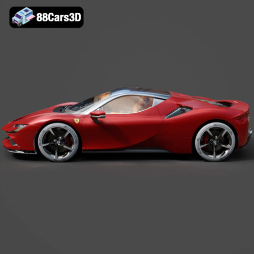 Ferrari SF90 Stradale 2020 3D Model