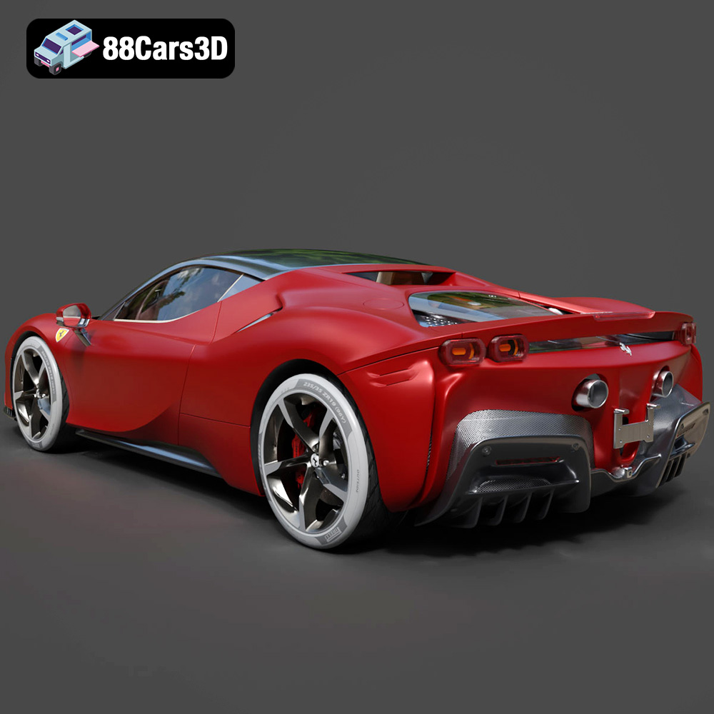 Ferrari SF90 Stradale 2020 3D Model