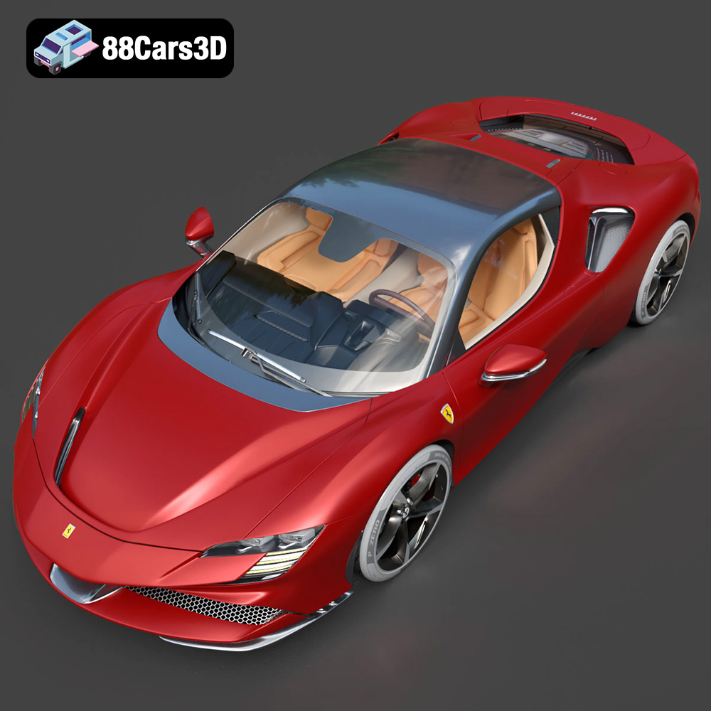 Ferrari SF90 Stradale 2020 3D Model
