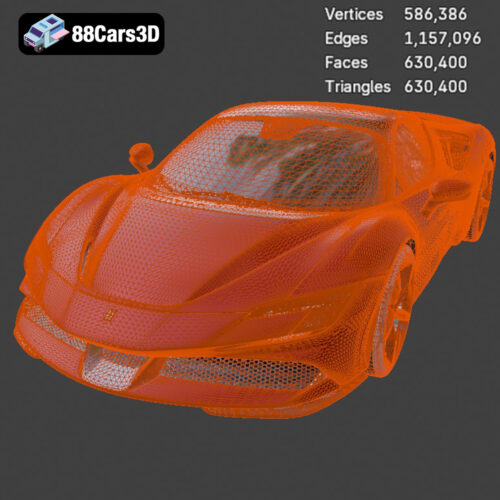 Ferrari SF90 Stradale 2020 3D Model