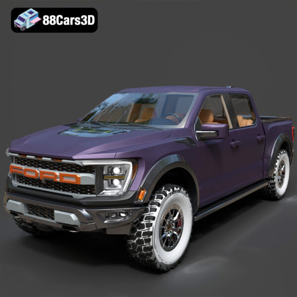 Ford F-150 Raptor 2021 Ultra High-Poly 3D Model