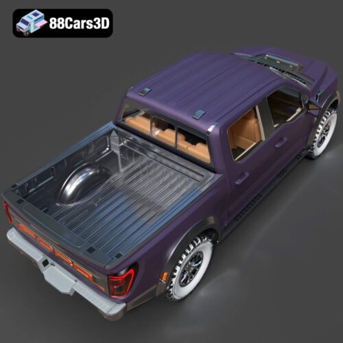 Ford F150 Raptor 2021-004 Ford F-150 Raptor 2021 Ultra High-Poly 3D Model