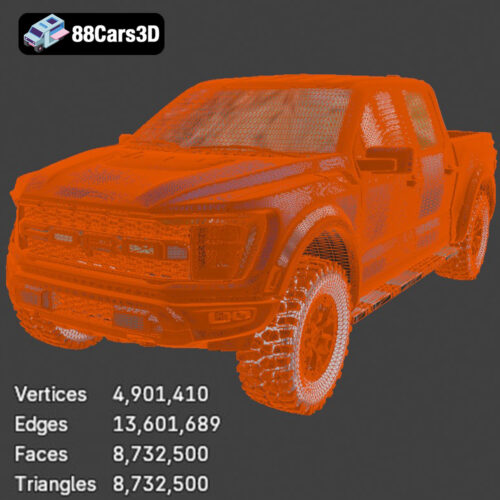 Ford F150 Raptor 2021-007 Ford F-150 Raptor 2021 Ultra High-Poly 3D Model