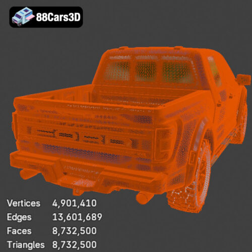 Ford F150 Raptor 2021-008 Ford F-150 Raptor 2021 Ultra High-Poly 3D Model
