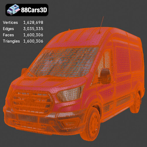 Ford Transit Van L3H3 Trend 2021 3D Model