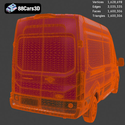 Ford Transit Van L3H3 Trend 2021 3D Model